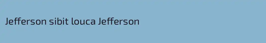 Jefferson sibit louca Jefferson